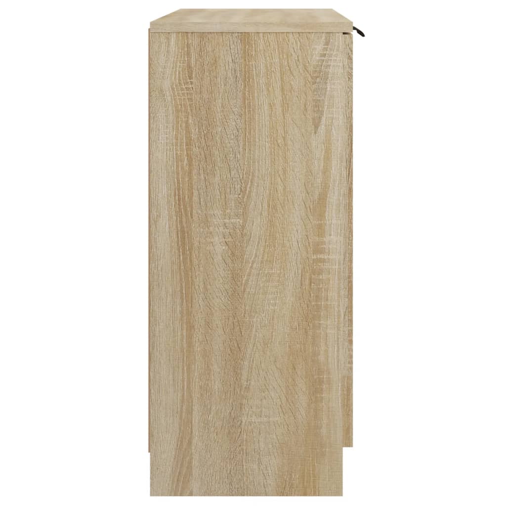 Aparador De Madera Contrachapada Color Roble Sonoma 60x30x70 Cm / Vetonek_3