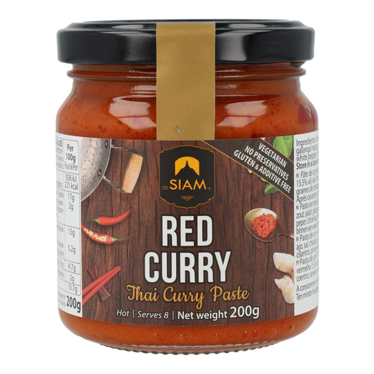 Pasta de caril vermelho picante Desiam, frasco de vidro de 200g
