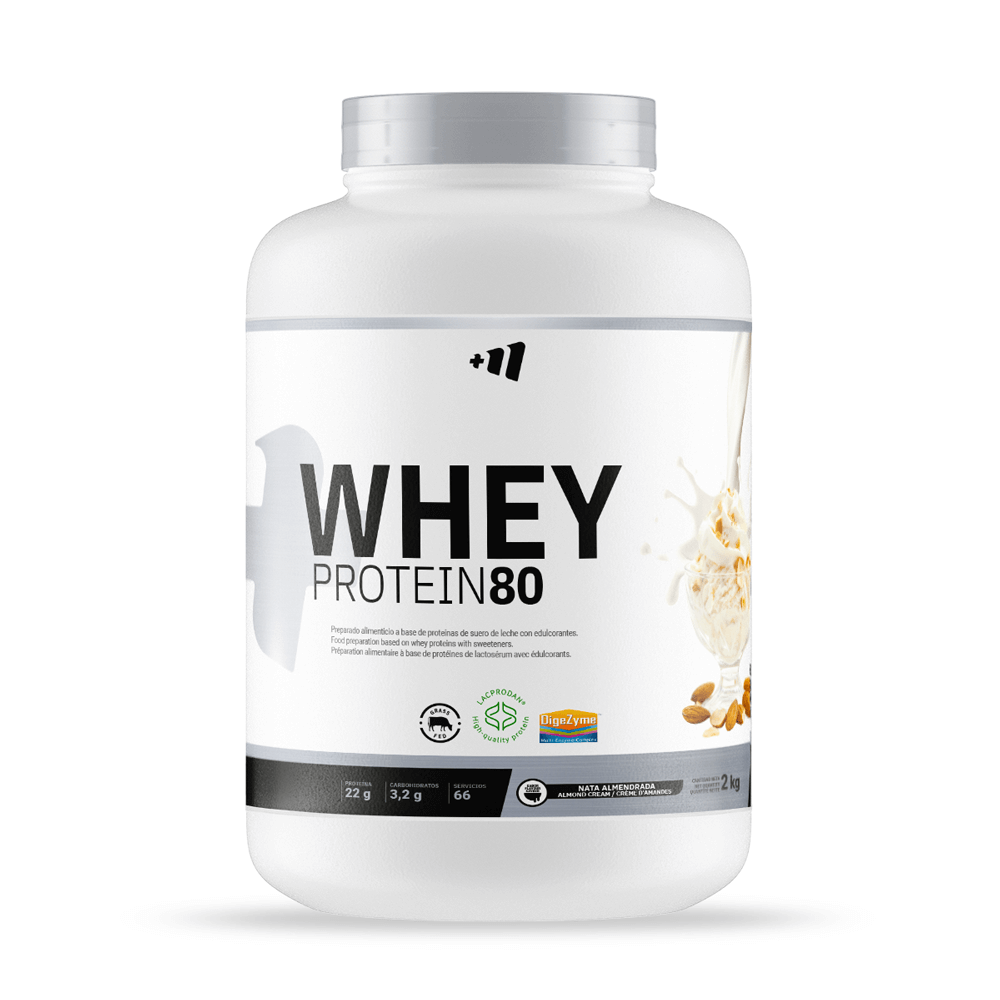 Whey Protein80 - 2 Kg - Nata Almendrada - Aumenta La Masa Muscular - Masmusculo_0