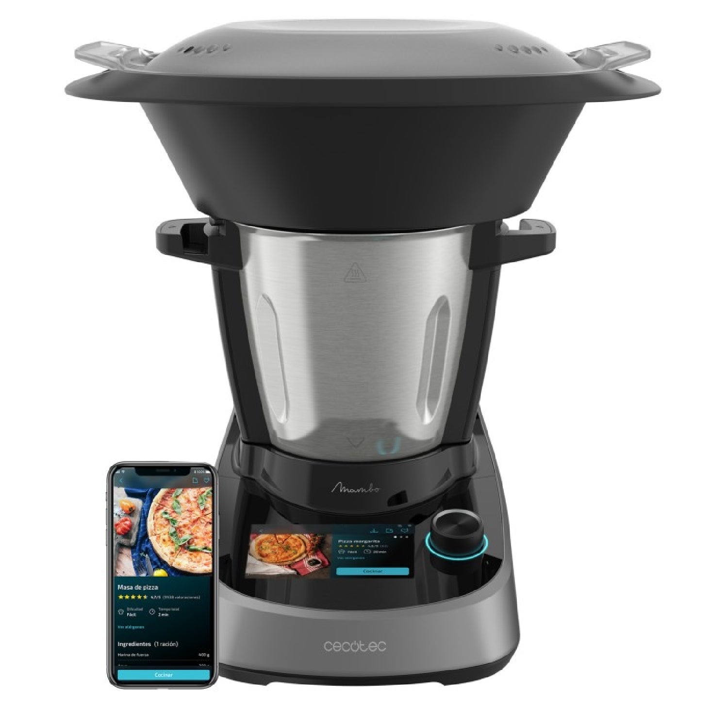 Robot De Cocina Multifunción Mambo Touch. 1600 W, 37 Funciones, Pantalla Táctil Tft 5 Con Recetario Integrado, 3,3 Litros De Capacidad, App, Báscul_0