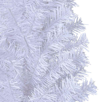 Vidaxl Árbol De Navidad Artificial Con Ramas Gruesas Pvc Blanco 210 Cm_4