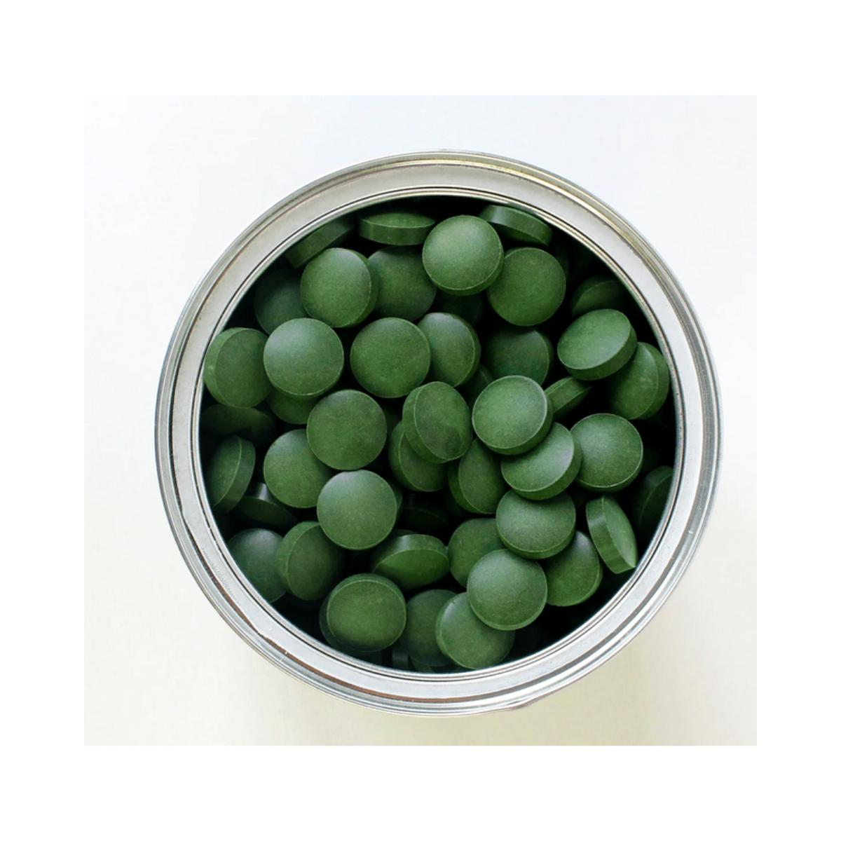 Mistura orgânica de spirulina e clorela, 600 comprimidos. Aldous Bio