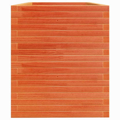 Jardinera Madera Maciza De Pino Marrón Cera 110x60x68,5 Cm_5