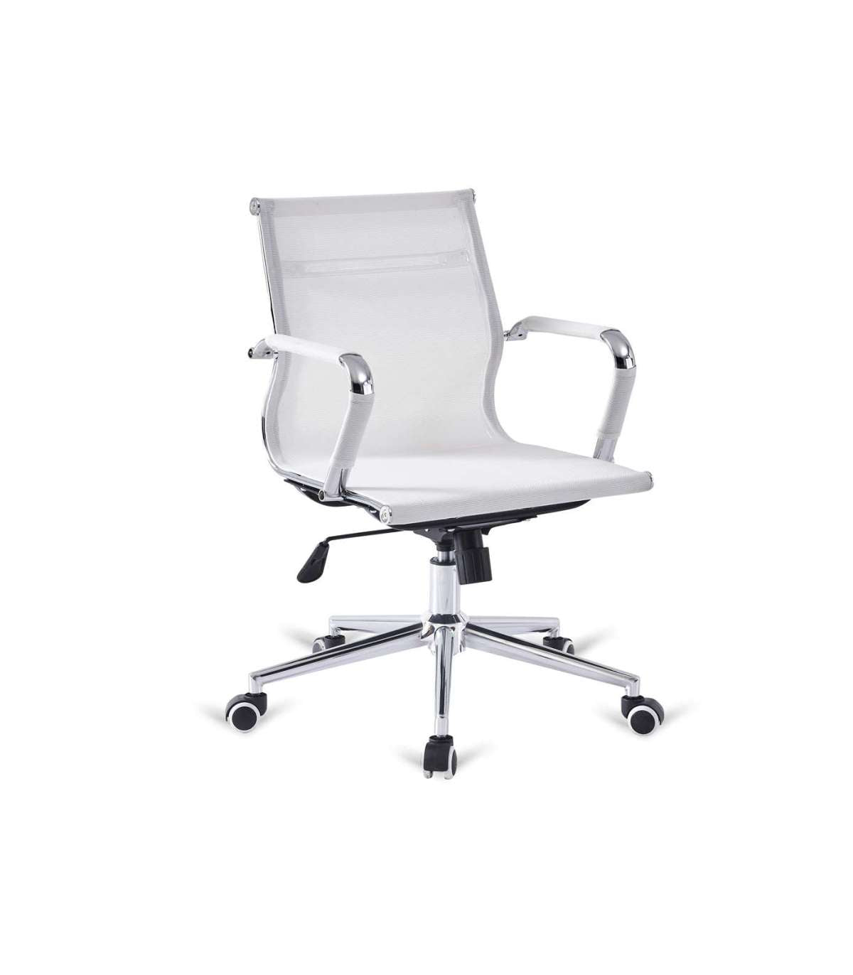 Silla De Oficina Niza Con Malla, Altura Regulable Acabado En Blanco. 54 Cm(ancho ) 89-94.5 Cm(altura) 62 Cm(fondo)_0
