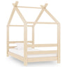 Vidaxl Estrutura de cama para crianças em madeira de pinho maciço 70x140 Cm