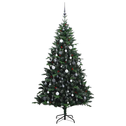 Vidaxl Árbol De Navidad Artificial Con Bisagras 150 Led Y Bolas 150 Cm_3