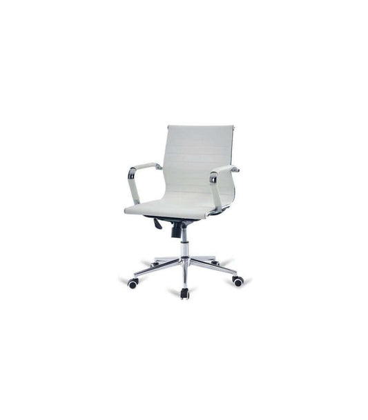 Silla Oficina París Acabado Blanco, Fondo : 62 Cm, Ancho: 54 Cm, Alto: 89/94.5 Cm_0