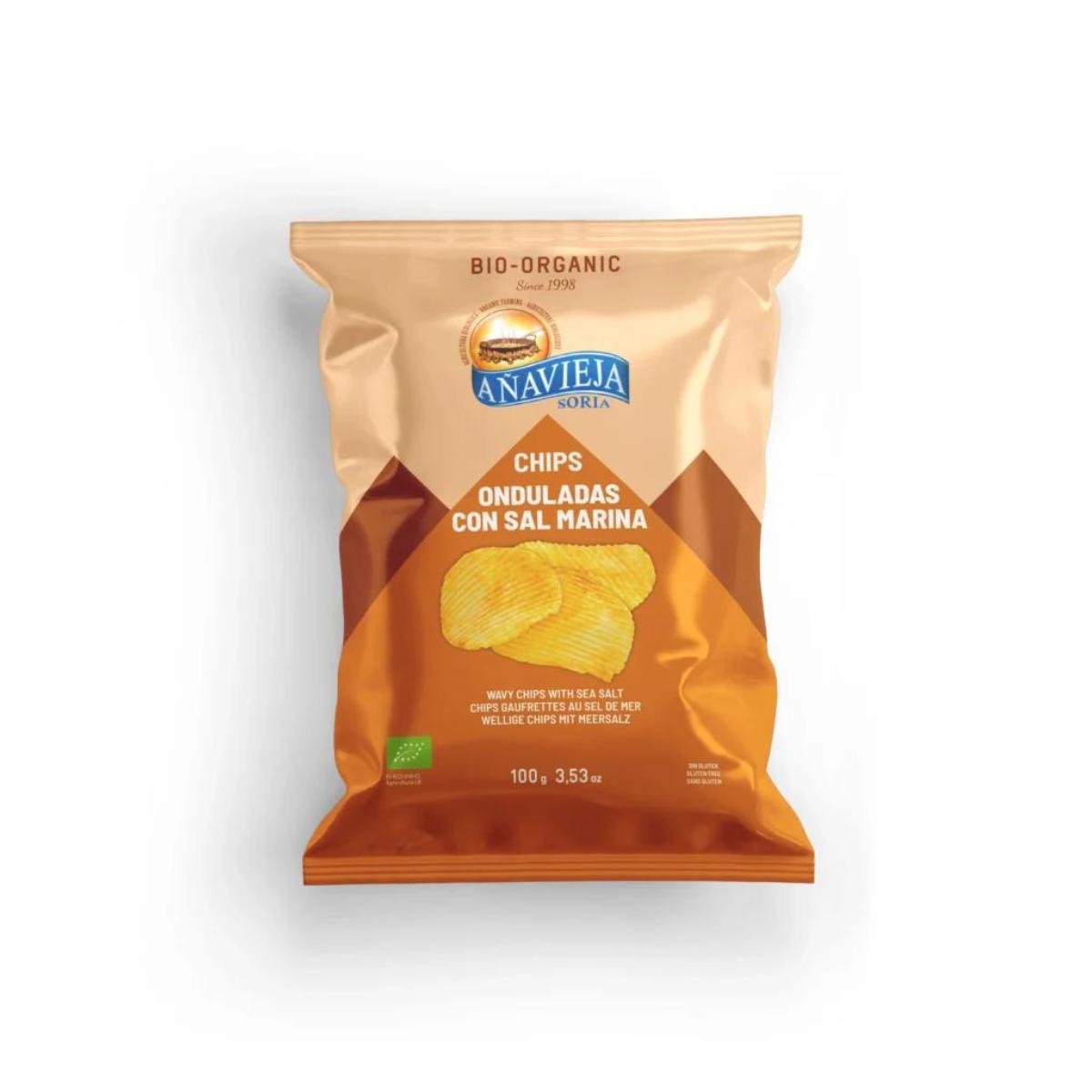 Batata Chips Ondulada Añavieja Biológica 100g