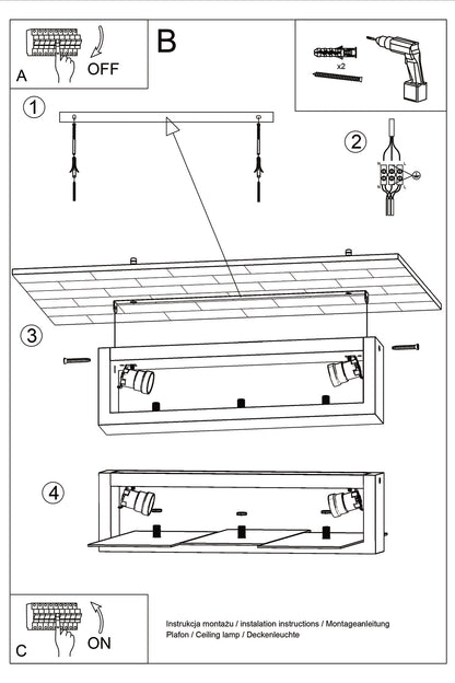 Aplique De Techo De Madera Feniks 2, E27_2