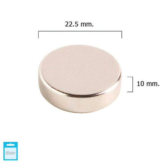 Iman Wolfpack Neodimio Redondo Ø 22,5x10 Mm. (blister 1 Pieza)_0