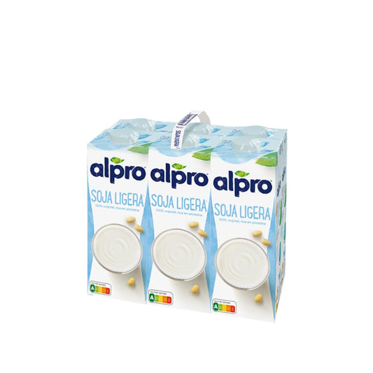 Pack de 6 Bebidas de Soja Alpro Light, 1 Litro