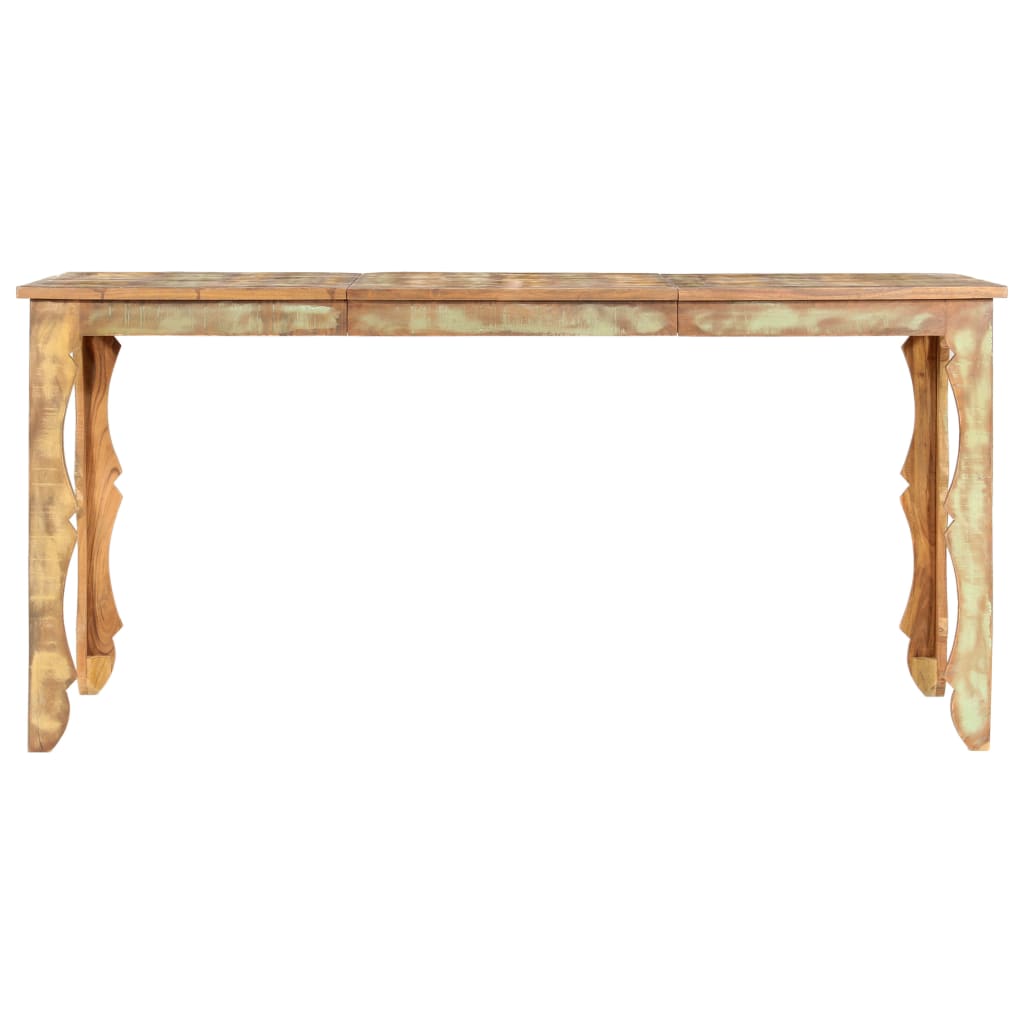 Mesa De Comedor De Madera Maciza Reciclada 160x80x76 Cm_0