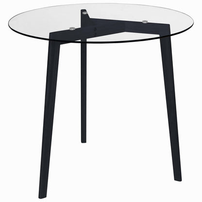 Mesa De Comedor Vidrio Templado Transparente 80 Cm_0