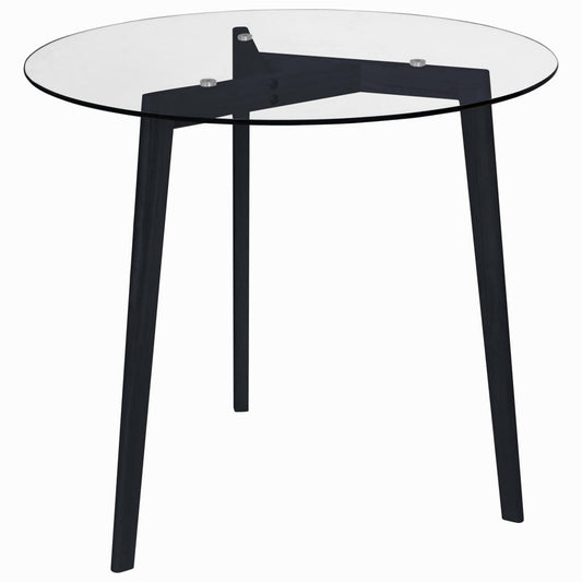 Mesa De Comedor Vidrio Templado Transparente 80 Cm_0