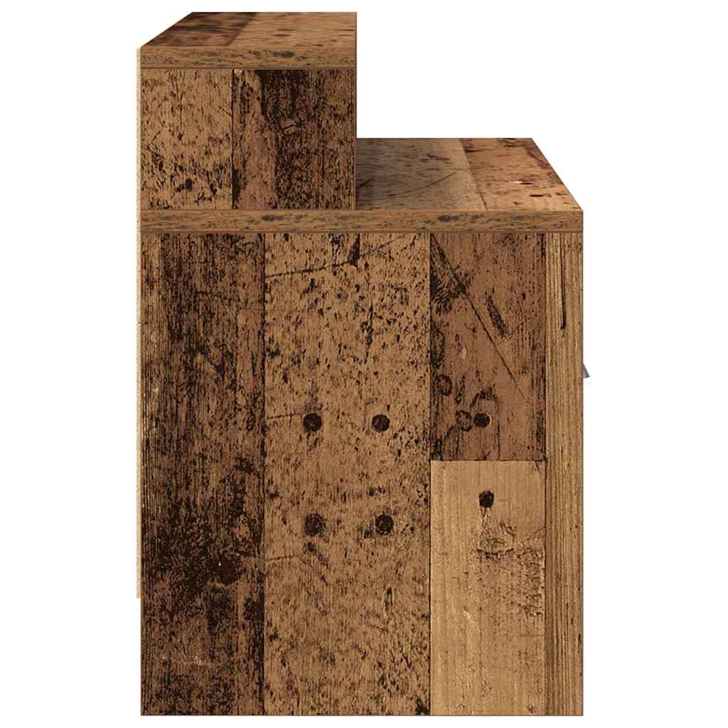 Mesilla De Noche Con Cajón Madera Vieja 51x31x47 Cm_4