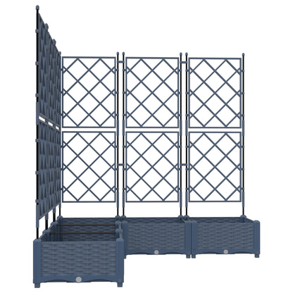 Vidaxl Maceta De Jardín Con Enrejado 5 Pcs Gris 120 X 120 X 125.5 Cm_4