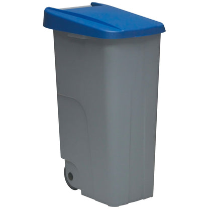 Contenedor Reciclo 110l Azul Cerrado 88x57x42 Cm Wellhome_0
