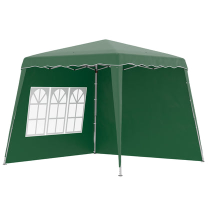 Carpa Plegable Outsunny 240x240x250 Cm Verde_0