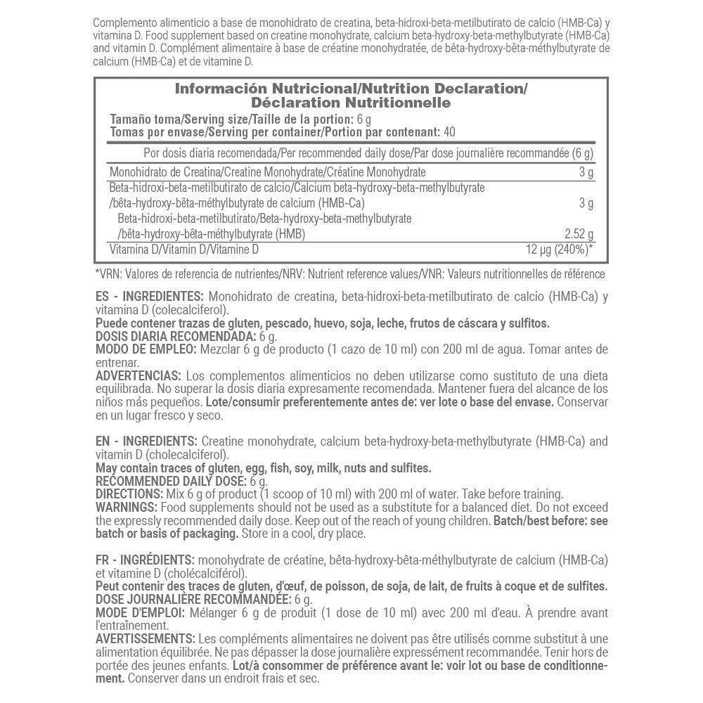Creatina Con Hmb + Vitamina D - 240g - Neutro - Creatina Con Hmb Y Vitamina D - Masmusculo_4
