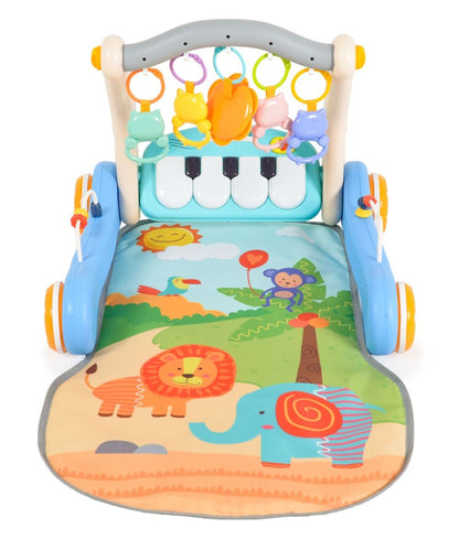 Andador 2 En 1 Y Tapete De Juego Piano He0637 Pink_4
