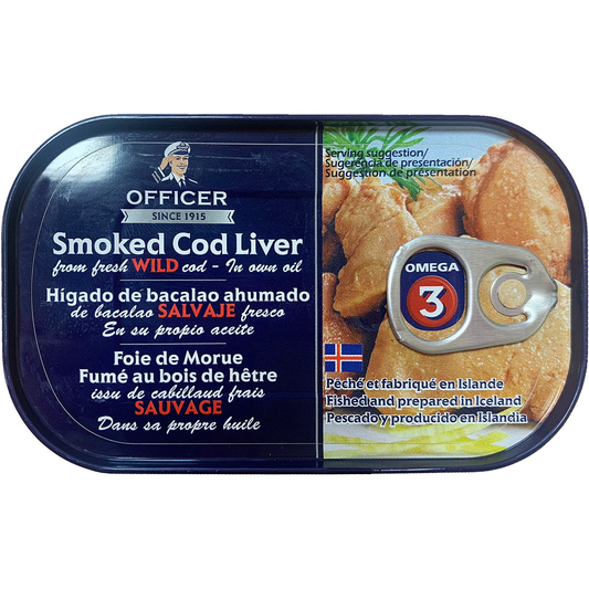 Oficial Fígado de Bacalhau Fumado Lata 120g