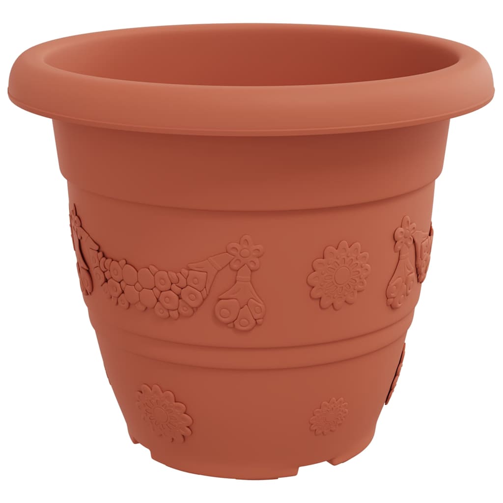 Maceta Redonda Para Flores 24 Uds. Rojo Ladrillo Ø 39 X 32 Cm_4
