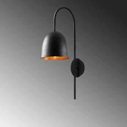 Aplique De Pared, Metal , Negro, 16x24x57, Casquillo E 27 Max 40 W_3