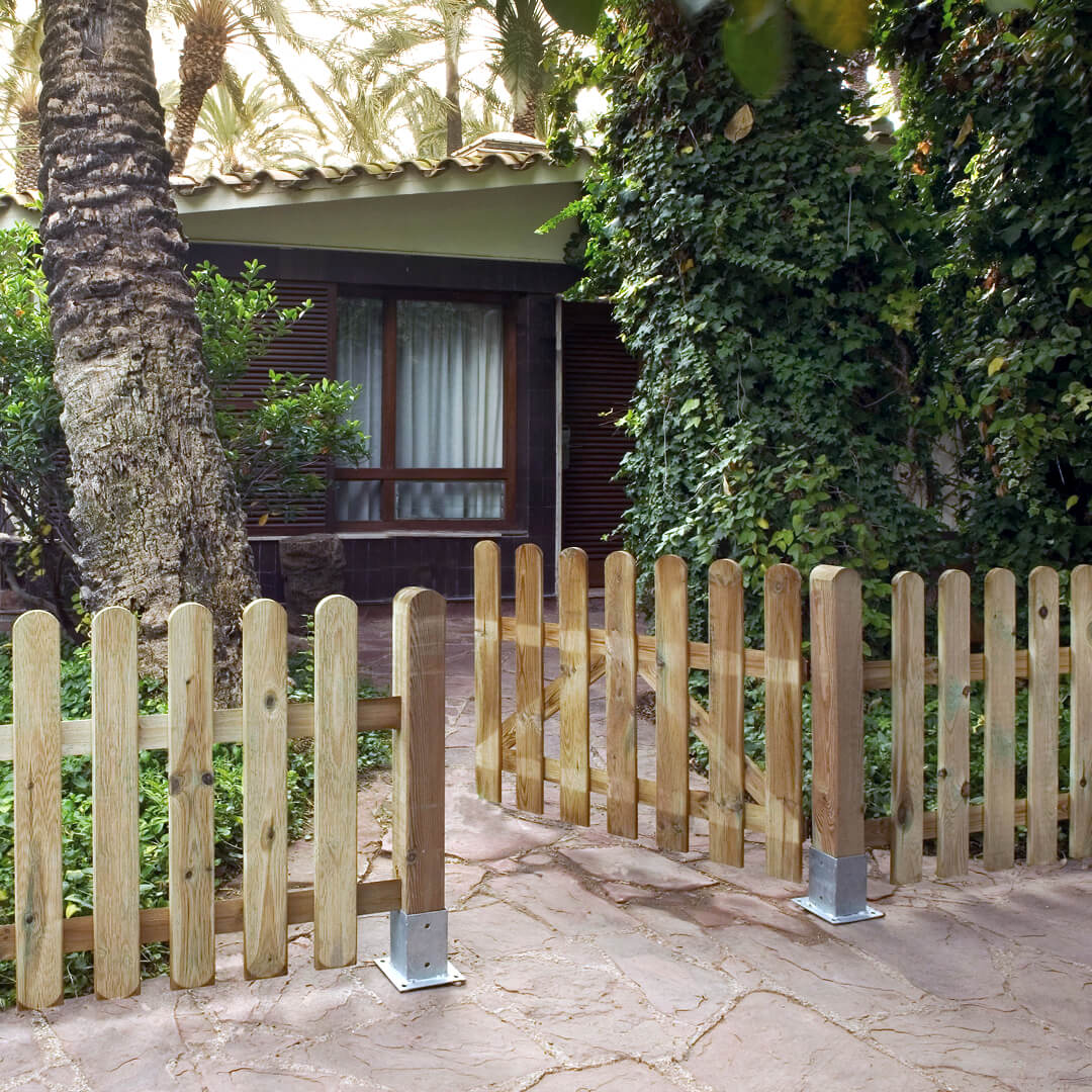 Puerta Valla Clásica Madera 1x1 M Nortene_2