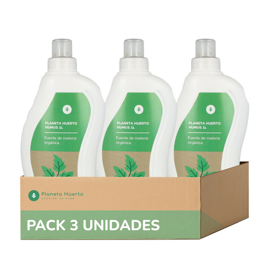 Embalagem de 3 Húmus Líquido Natural Planeta Huerto 1 Litro