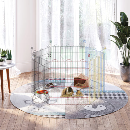 Pawhut Parque Plegable Para Mascotas De 6 Paneles De Alambre Para Jardín Ø120x66_1