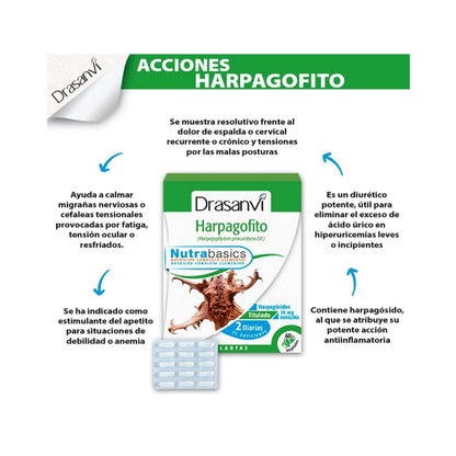 Harpagofito Nutrabásicos Drasanvi 60 cápsulas