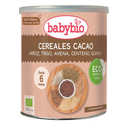 Cereal infantil Babybio com cacau 220g