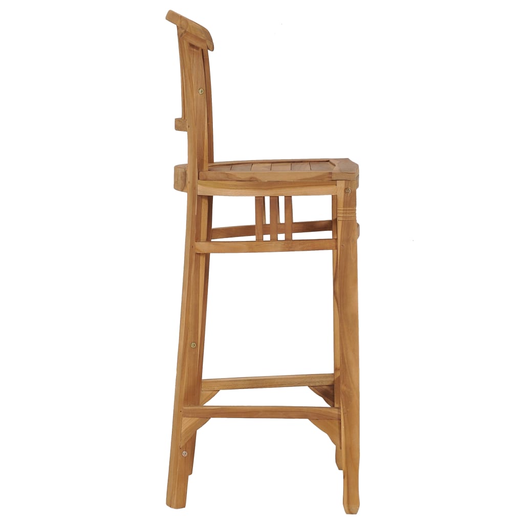 Taburete De Cocina De Madera Maciza De Teca_1