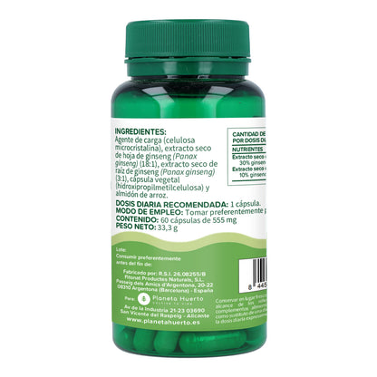 Ginseng Panax Planet Garden 60 cápsulas