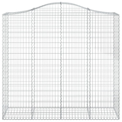 Cestas De Gaviones 3 Uds Forma De Arco Hierro 200x50x180/200 Cm_3