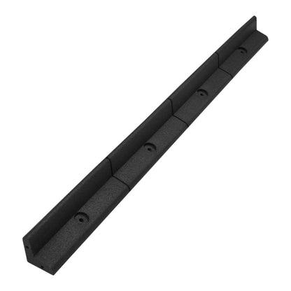 Bordes De Césped Negro Flexibles Jardín Bordes De Césped Paquete De 4 X 1.2m_0
