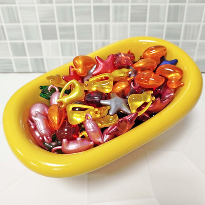 80 Perlas De Baño De Formas Variadas - Con Aceite De Soja - Hidrata, Suaviza Y Perfuma La Piel - Aroma Varios_3