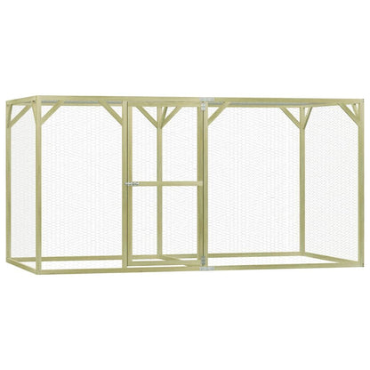Vidaxl Gallinero De Madera De Pino Impregnada 1,5x3x1,5 M_0