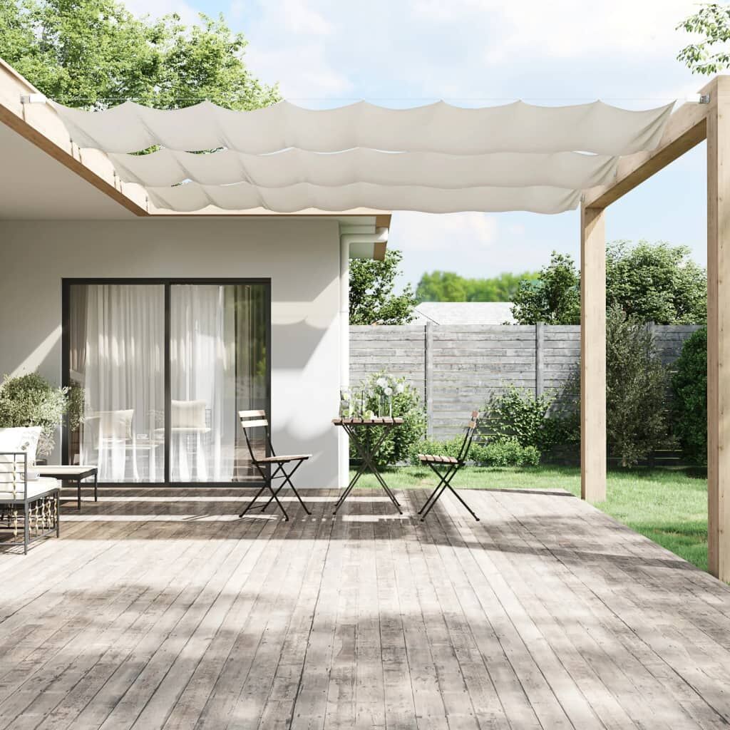 Vidaxl Toldo Vertical Blanco 100x600 Cm Tela Oxford_1
