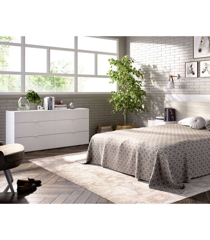 Comoda Doble 6 Cajones Begijar En Acabado Blanco 62 Cm(alto)120 Cm(ancho)39 Cm(largo)_3