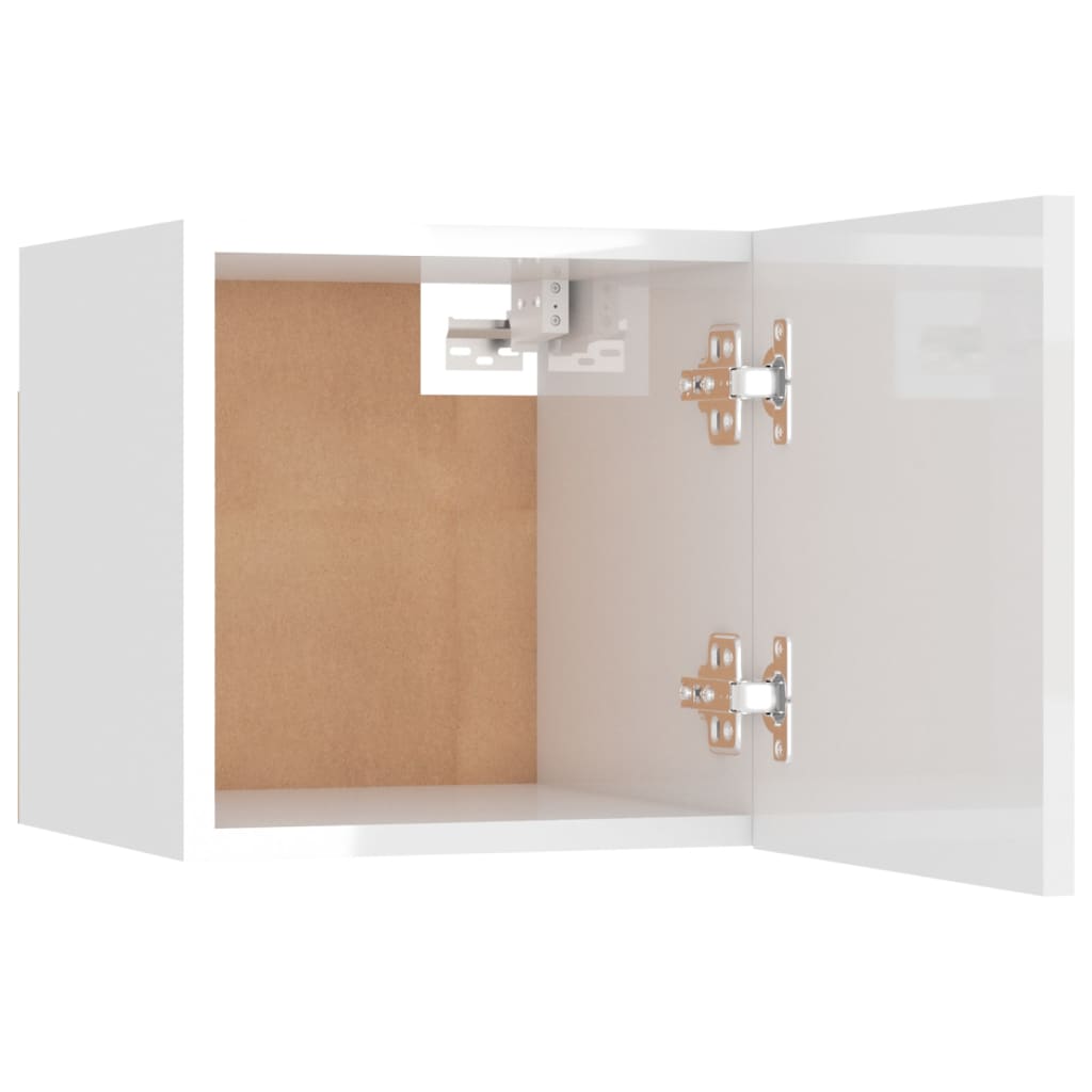 Mesita De Noche Madera De Ingeniería Blanca 30,5x30x30 Cm_2