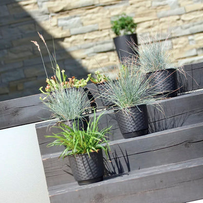 Maceta Ratolla Round 1,2l., Dimensiones (mm) 145x145x127, Color Mocca