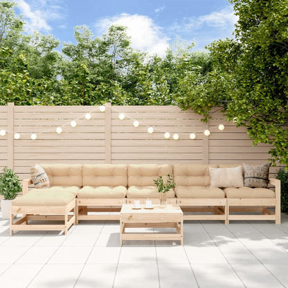 Vidaxl Juego De Muebles De Jardín 7 Piezas Madera Maciza De Pino_1