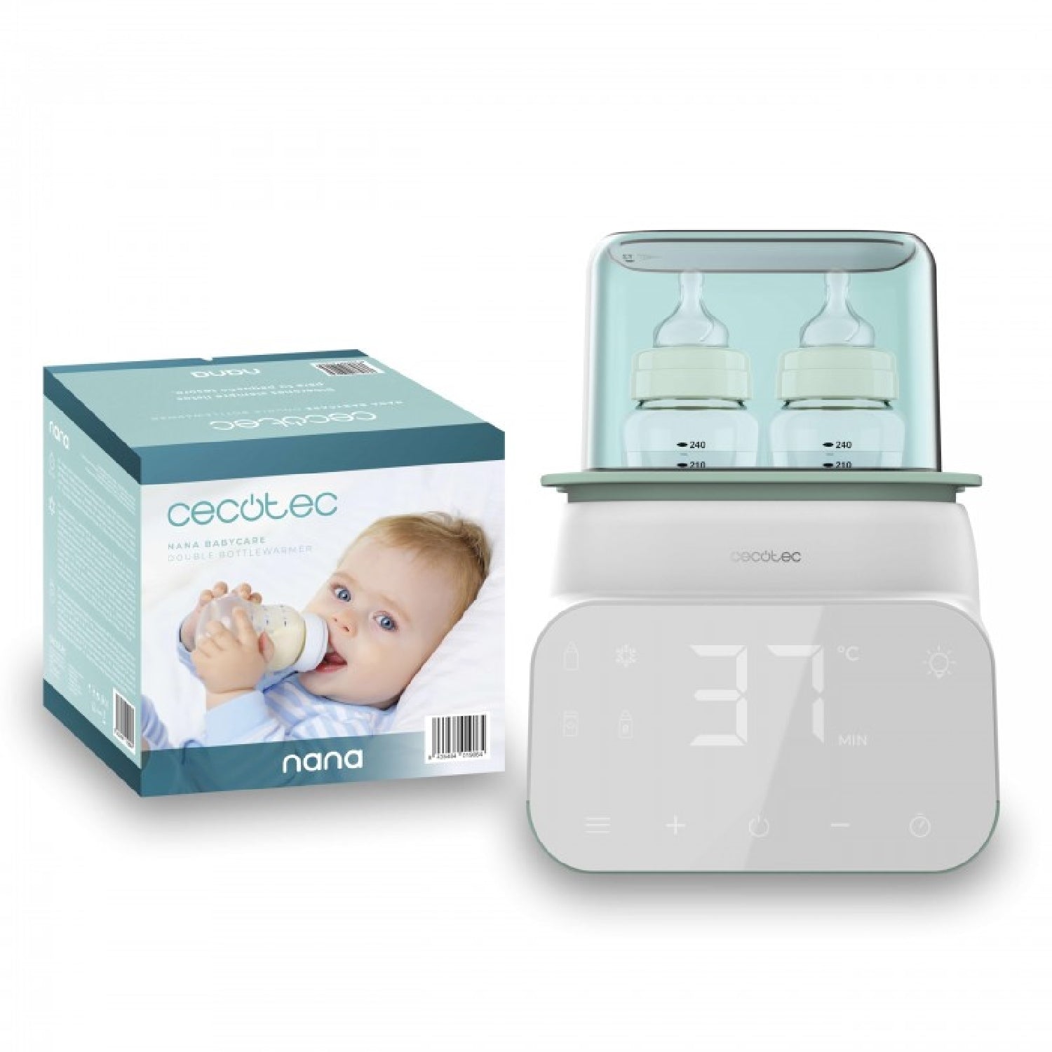 Cecotec Calientabiberones Doble Nana Babycare Double Bottlewarmer_0