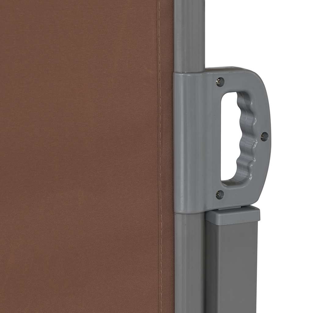 Toldo Lateral Retráctil Marrón 180x600 Cm_2