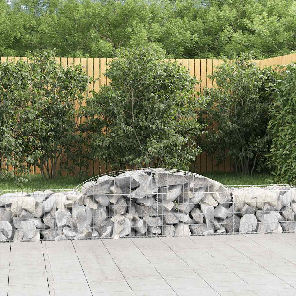 Cestas De Gaviones 30 Uds Forma De Arco Hierro 300x50x40/60 Cm_1