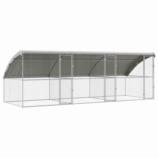 Refugio Para Perros 3 Pcs Plateado 6 X 2 X 2 M_0