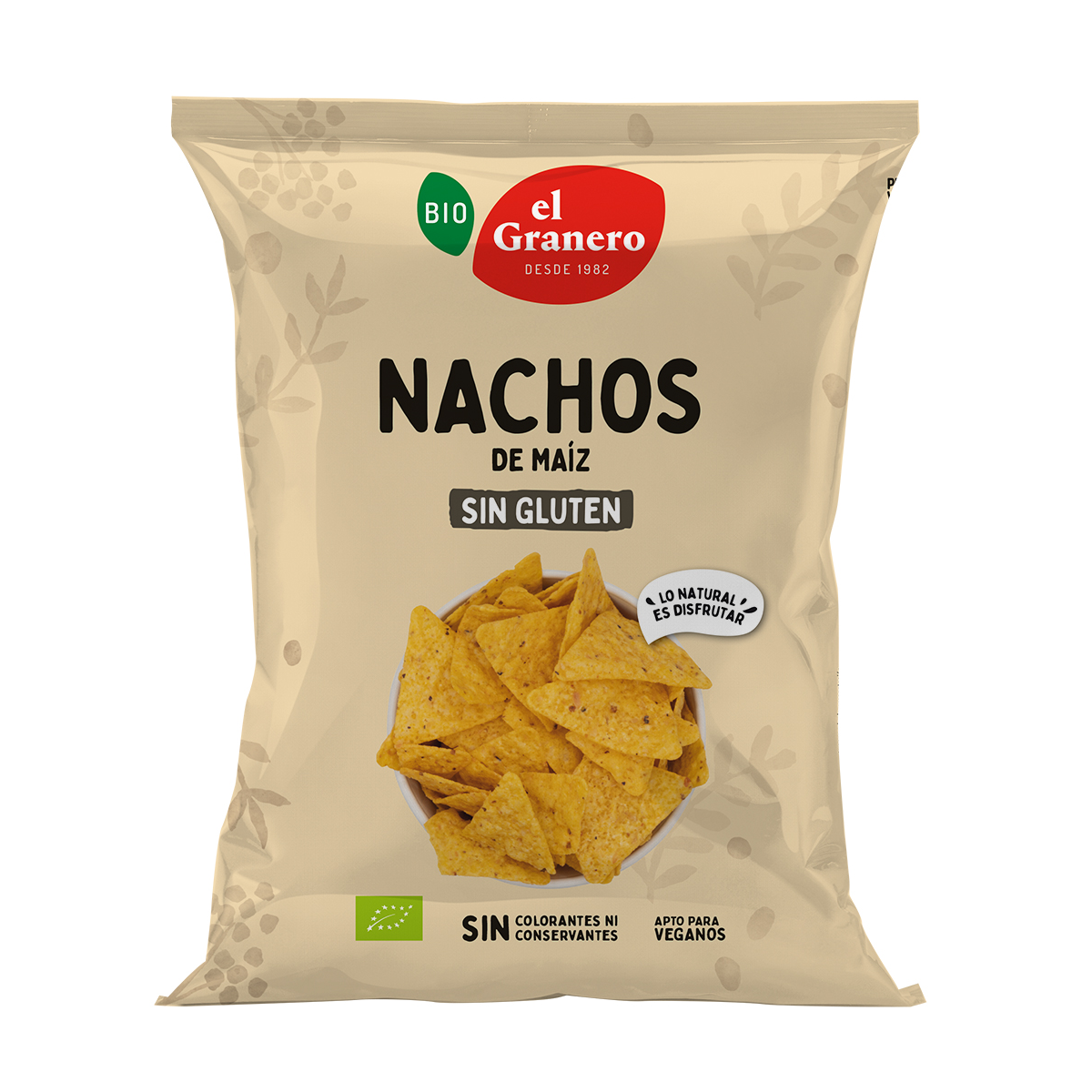 Nachos Biológicos El Granero, 125 g