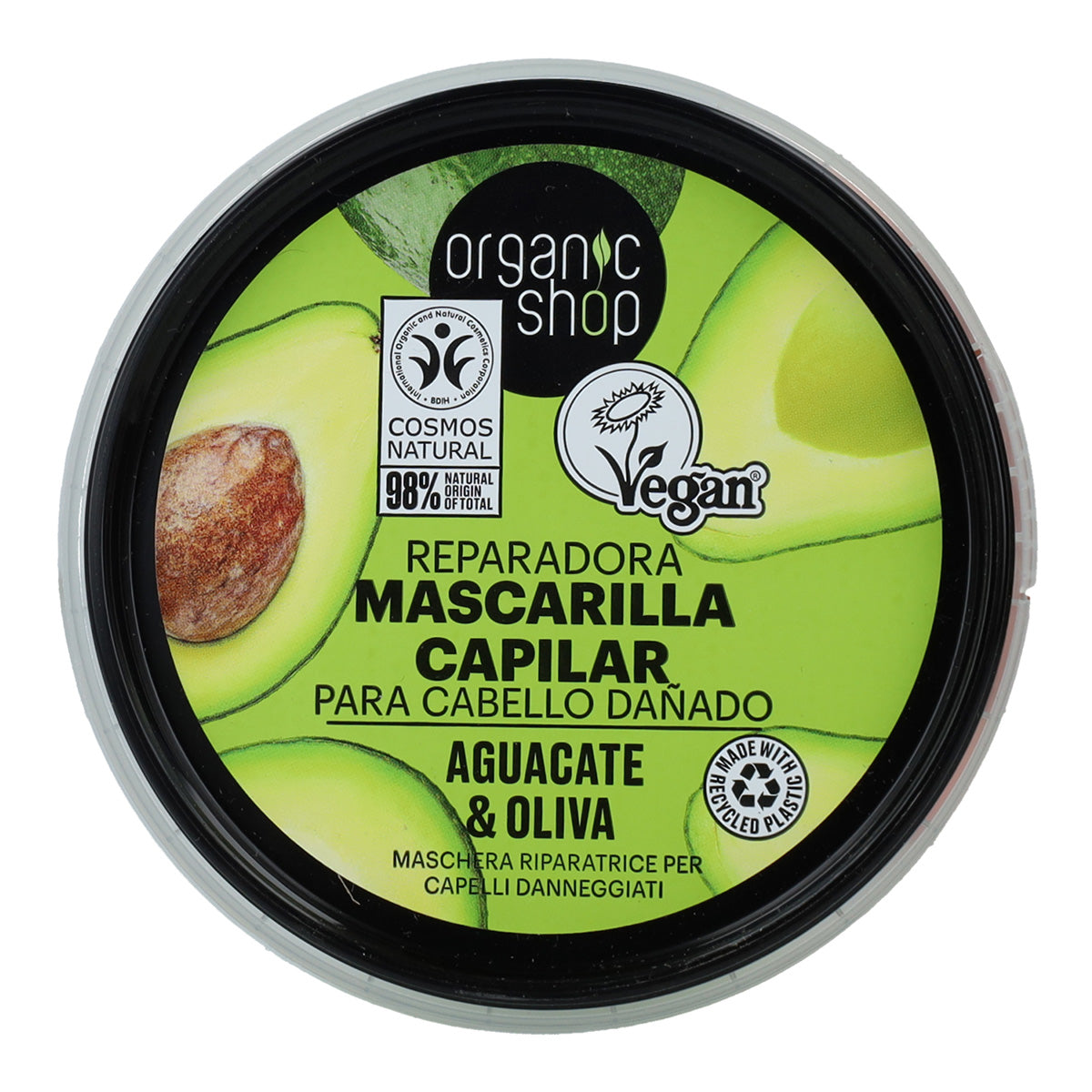 Máscara Capilar Reparadora Express Abacate e Azeitona Biológica 250 ml