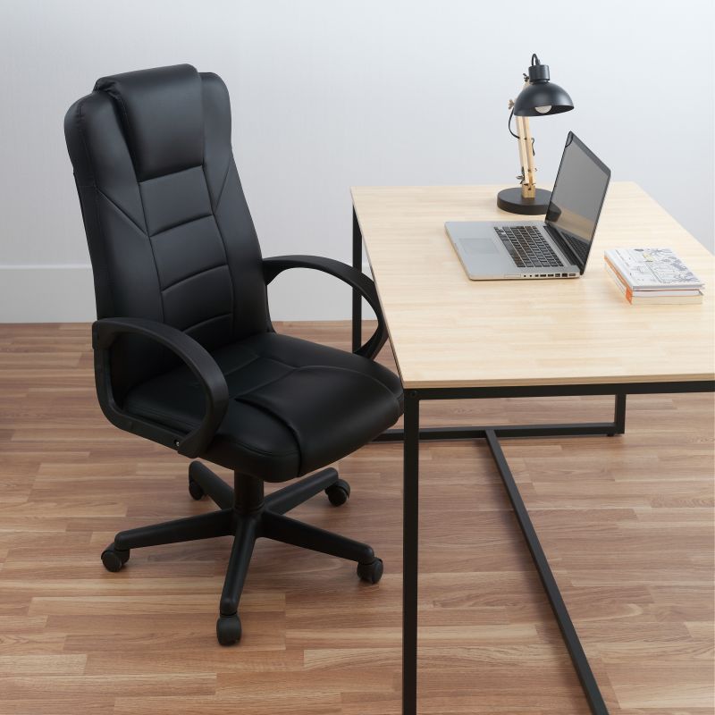 Silla Lawyer Símil, Negro, 64 X 126 X 64cm_2